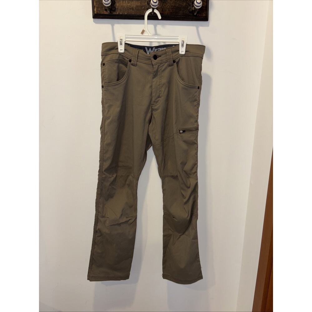 Wrangler ATG All Terrain Gear Men's 30x30 Gray Tan Tech Pants Comfort Stretch